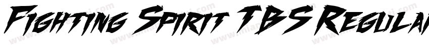 Fighting Spirit TBS Regular字体转换